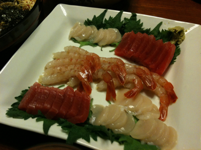 実家で晩御飯
