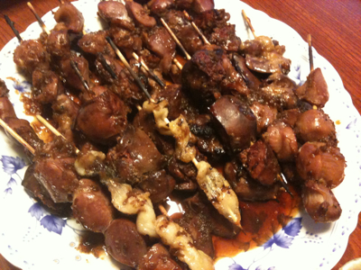 実家で晩御飯