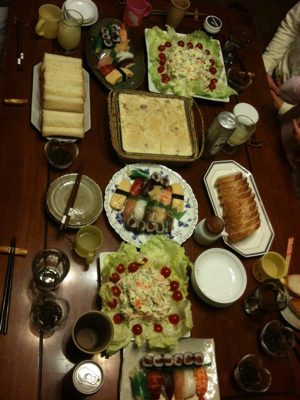 実家だ晩御飯