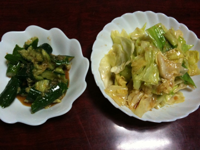 実家で晩ご飯